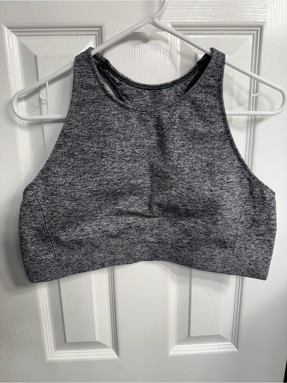 all in motion Heather Gray High-Neck Sports Bra